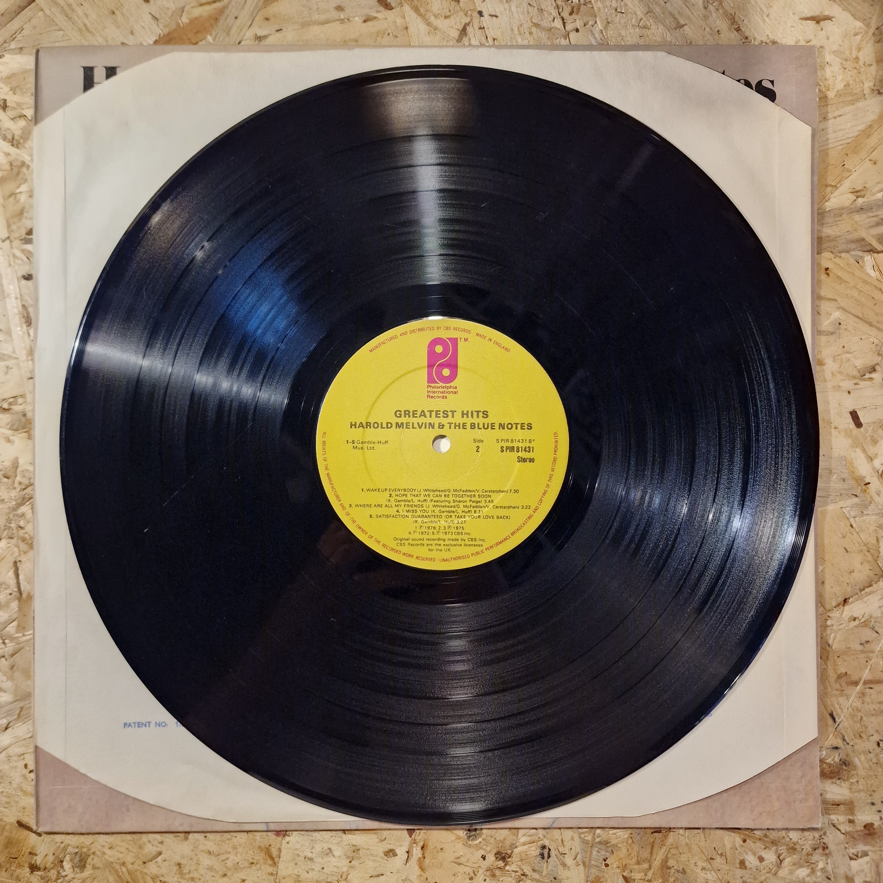 Harold Melvin & The Blue Notes ‎– Greatest Hits - Collectors' Item