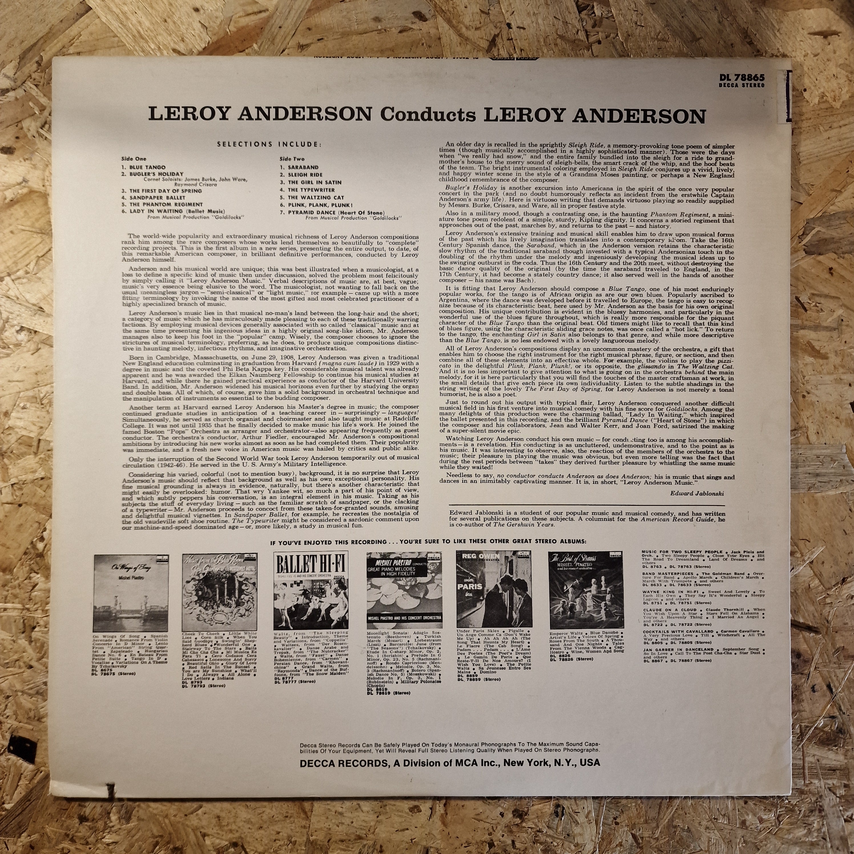 Leroy Anderson – Leroy Anderson Conducts Leroy Anderson