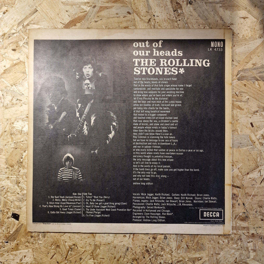 The Rolling Stones - Our of Our Heads 1965 UK Press