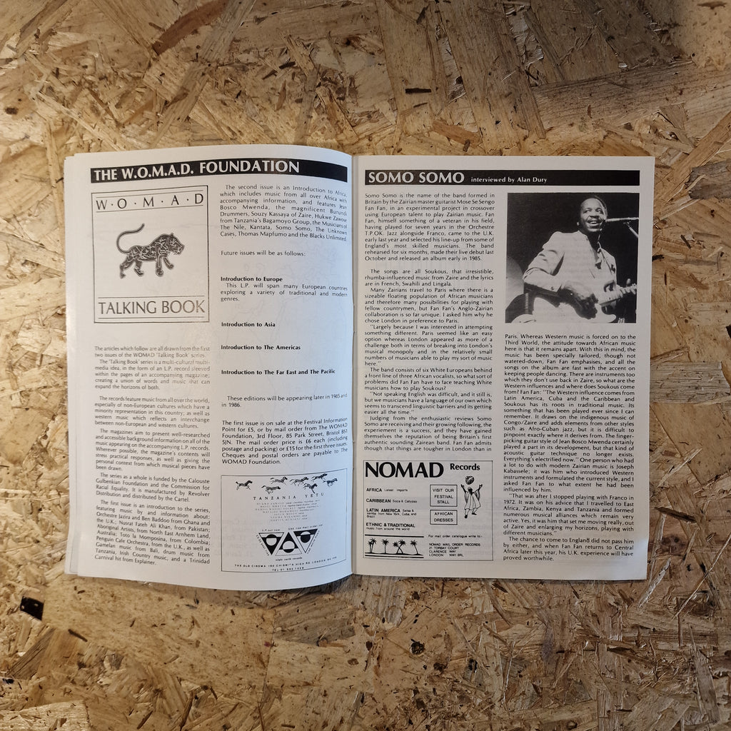 WOMAD - 1985 Festival Programme
