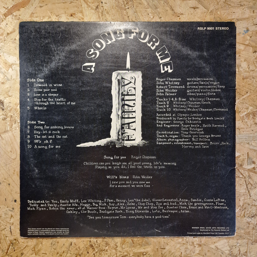 Family – A Song For Me