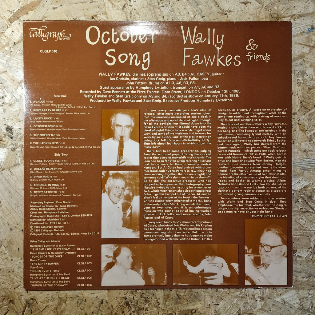 Wally Fawkes & Friends Featuring Al Casey With Guest Appearance By Humphrey Lyttelton – October Song