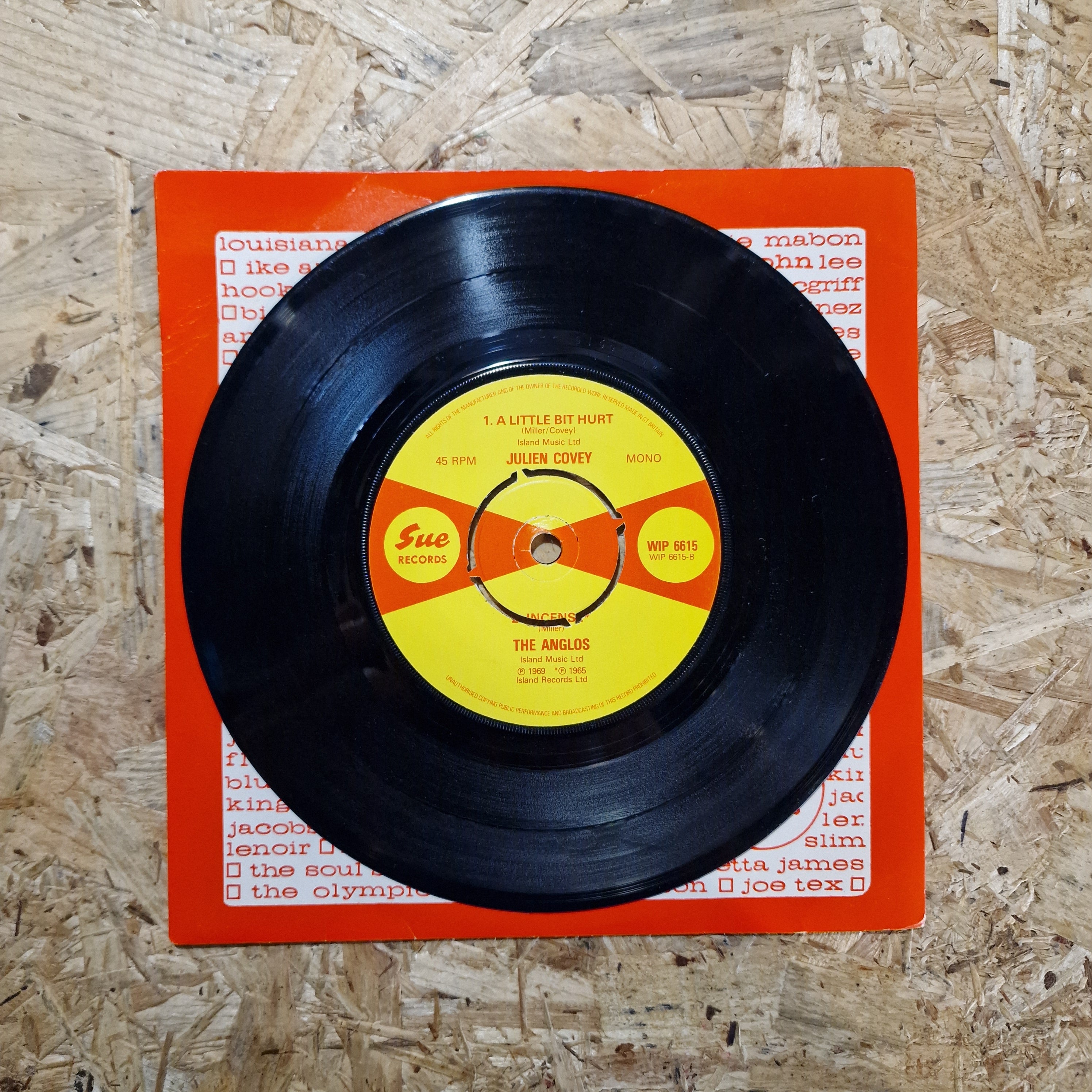 Robert Parker / Julien Covey / The Anglos – Barefootin' / A Little Bit Hurt / Incense