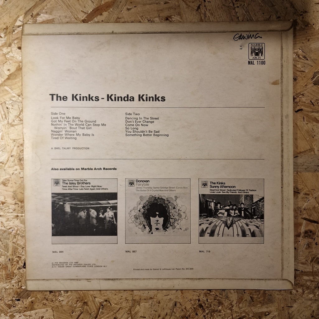 The Kinks - Kinda Kinks 1969 UK Press